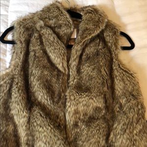 BCBG generation fur vest